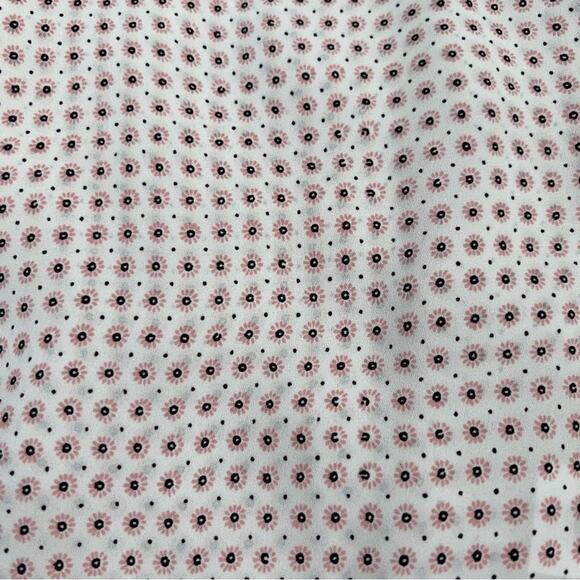 Loft Petites Smocked Floral Patterned Blouse Top Size XSP - Picture 10 of 12